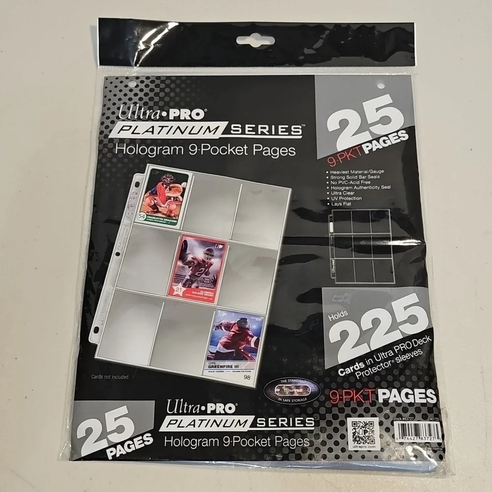 ultra pro platinum 9 card pocket pages sleeves Ultra Pro 9 Pocket Pages